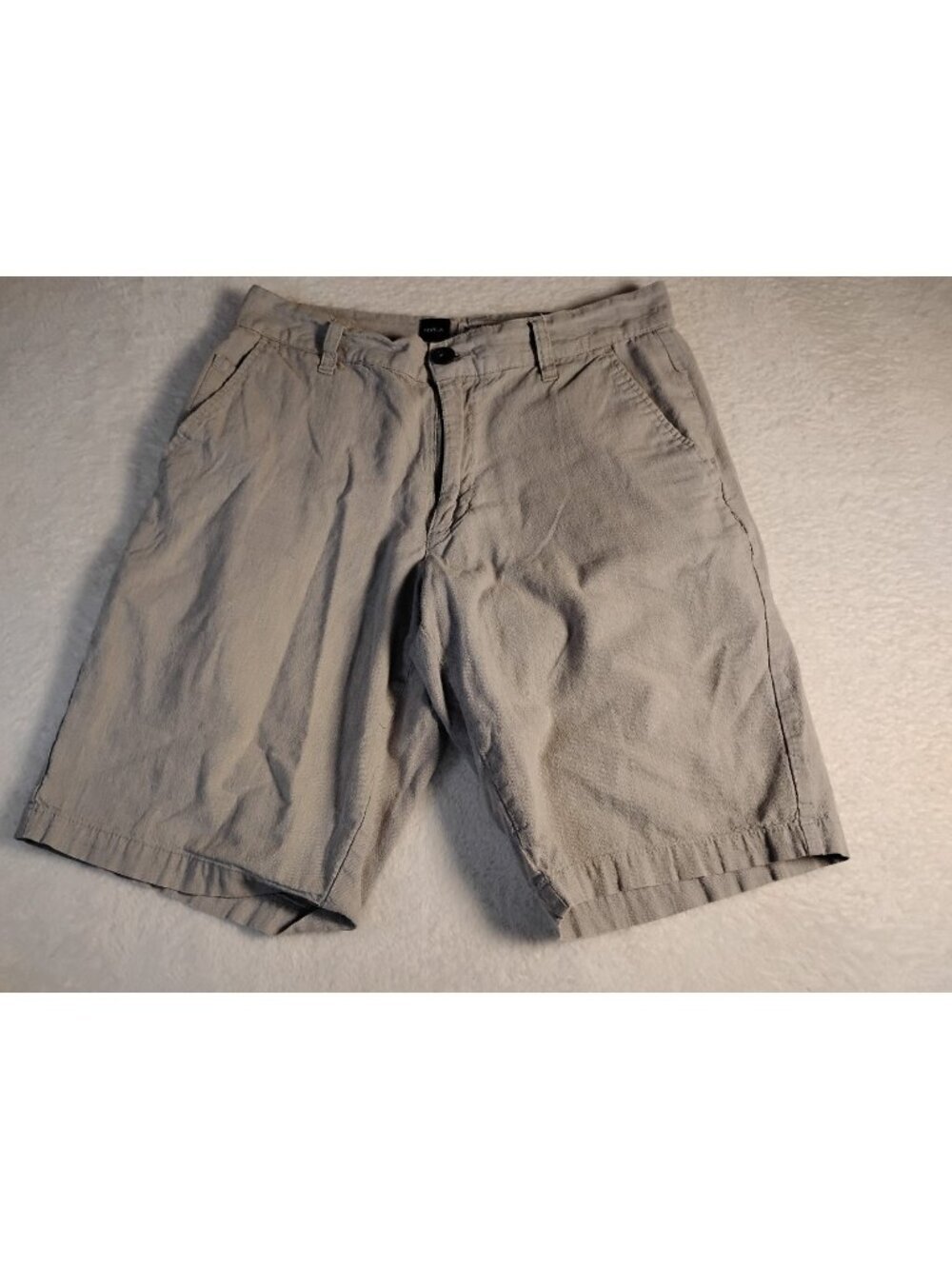 RVCA Nature X Industry Mens Chino Shorts Streetwear Preppy Pockets 28 Gray